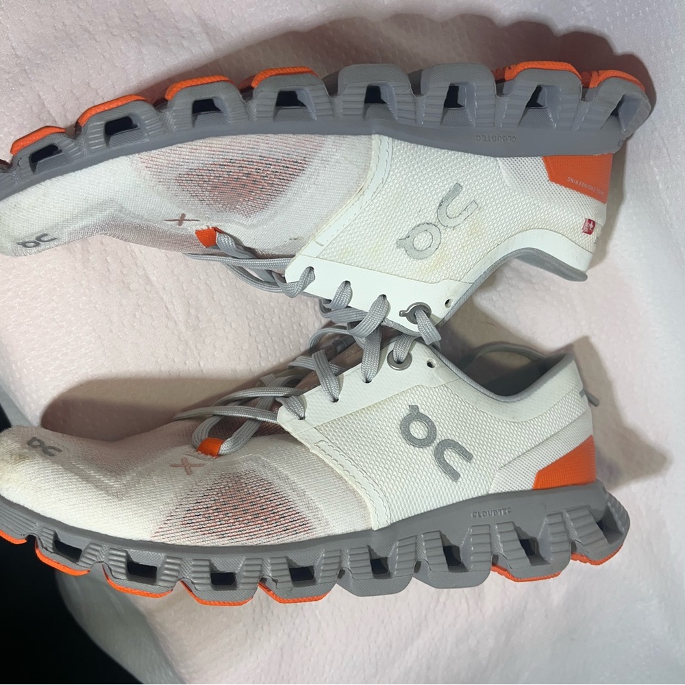 On Running Shoes - White and Orange